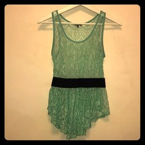 Mint green Charlotte Russe top
